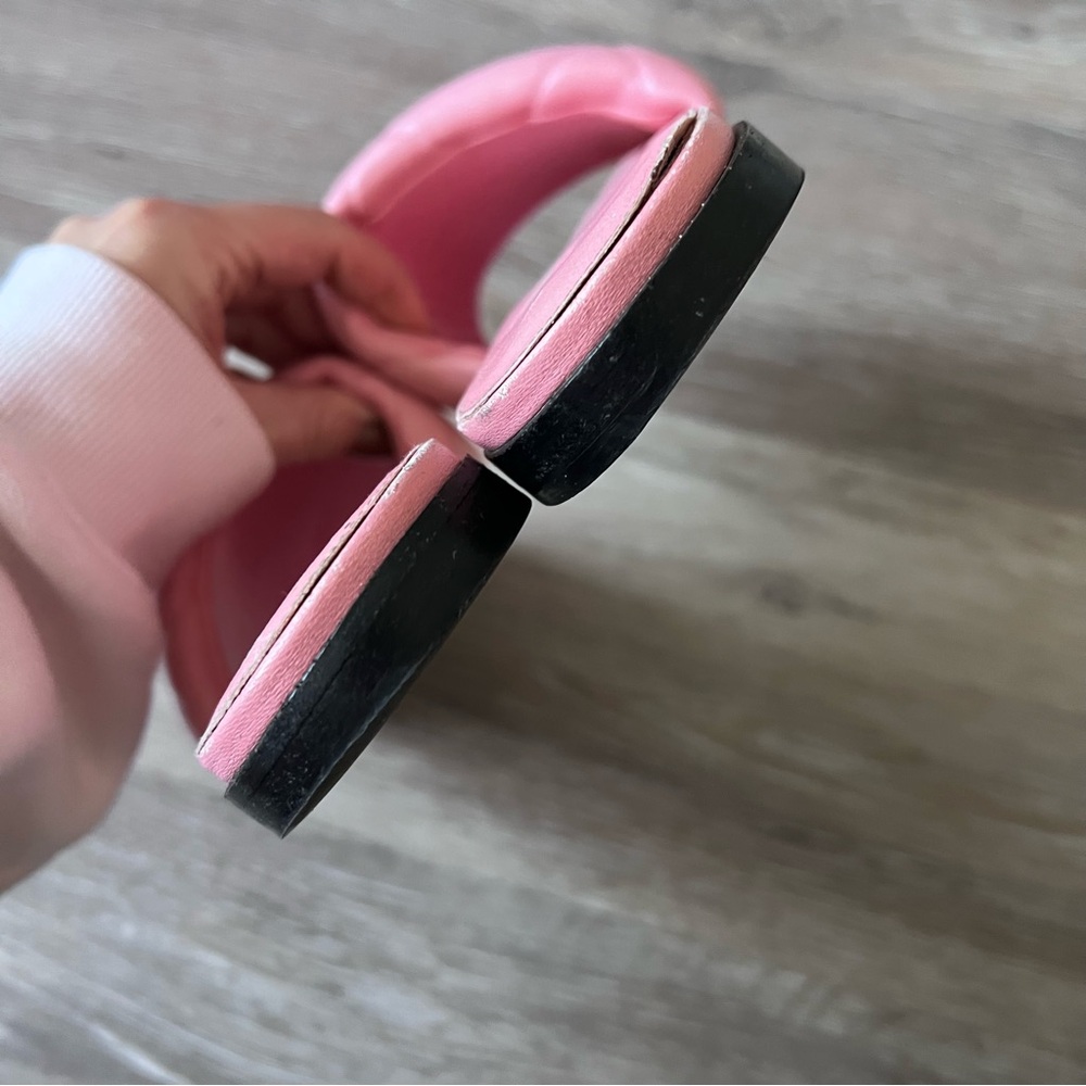 Bottega veneta lido flat sandals pink quilted slides - Picture 6 of 8